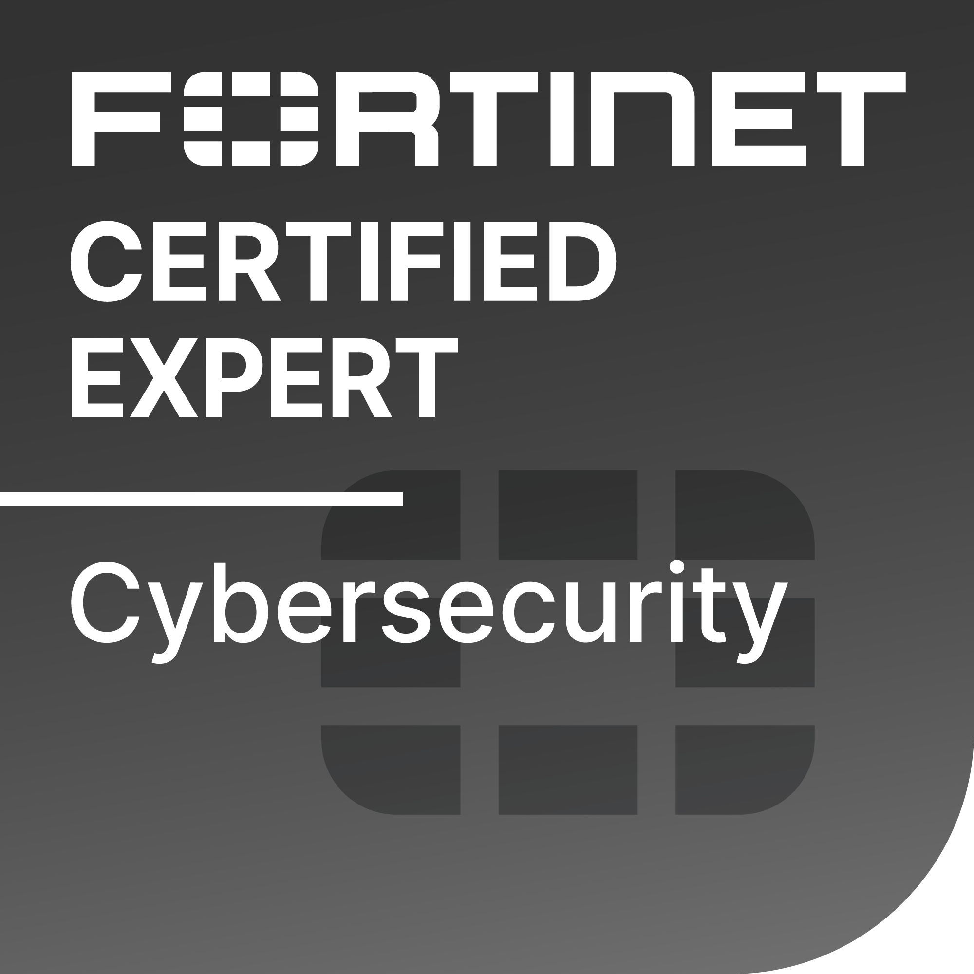 Fortinet Certified Expert badge